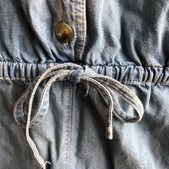 Denim Shorts Romper || Size S || Summer Romper - Picture 8 of 10